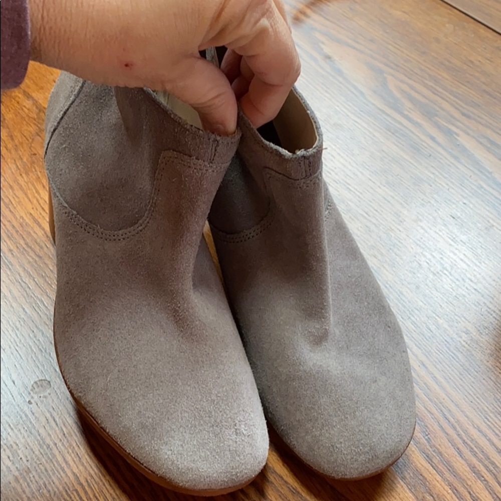 Gray Suede Booties 40